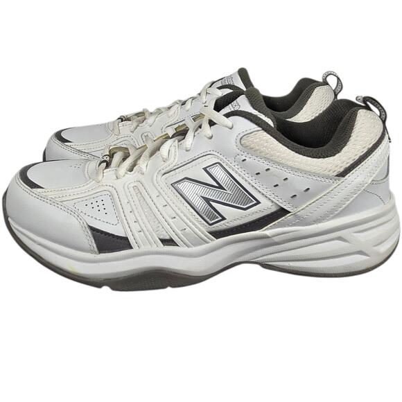 New Balance Sneakers Mens 8 401 V2 Athletic Walking Shoes‎ White Gray Leather main image 8